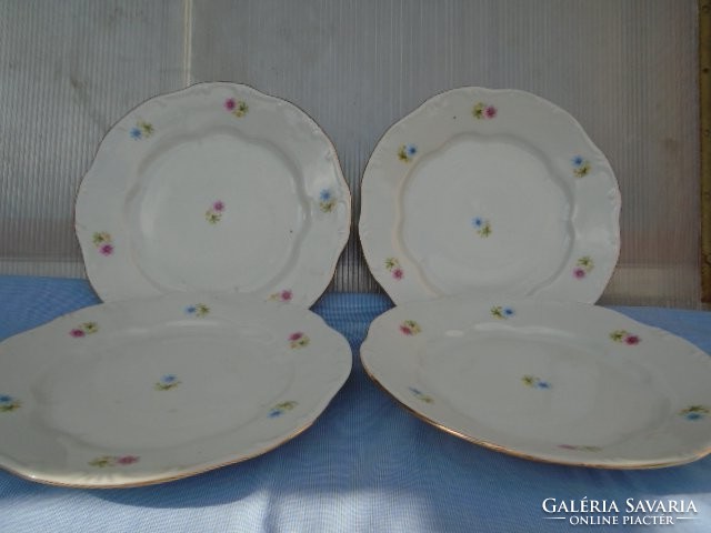 Antik Zsolnay gyöngyös lapos tányérok 4 db egyben 