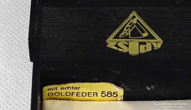 1B389 Aranyhegyű (14K) toll készlet dobozában ÁPISZ