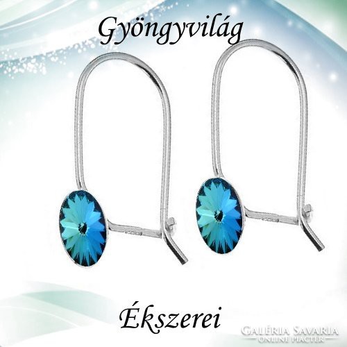 Earrings: swarovski rivoli, 925 sterling silver sfe-swf03 in several colors