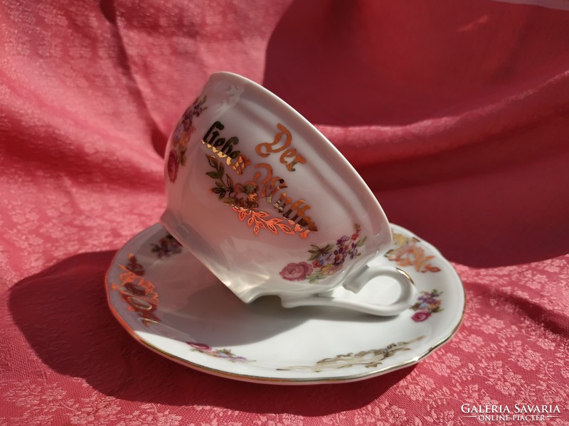 A wonderful porcelain cup with a bottom