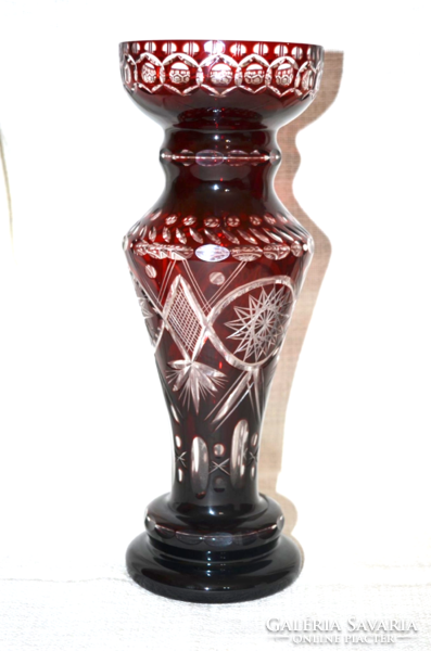 Héjalt üveg nagy méretű váza  ( DBZ 00130 )