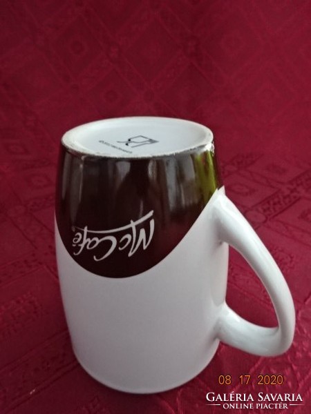 Mc cafe mug, 9.5 cm high. The bottom is dark brown. He has! Jókai.