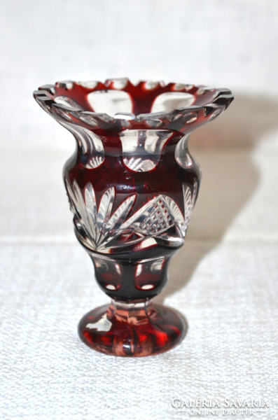 Héjalt üveg kis váza 01 ( DBZ 00129 )