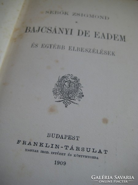 Zsigmond Sebők: Bajcsányi de eadem and other stories.