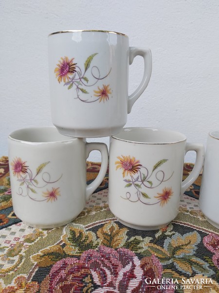 4 rare drasce mugs with beautiful patterns, mugs, pieces of nostalgia