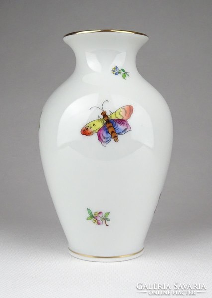 1B457 Régi Viktória mintás Herendi porcelán váza 14 cm