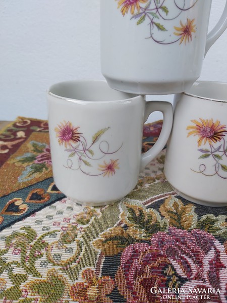 4 rare drasce mugs with beautiful patterns, mugs, pieces of nostalgia