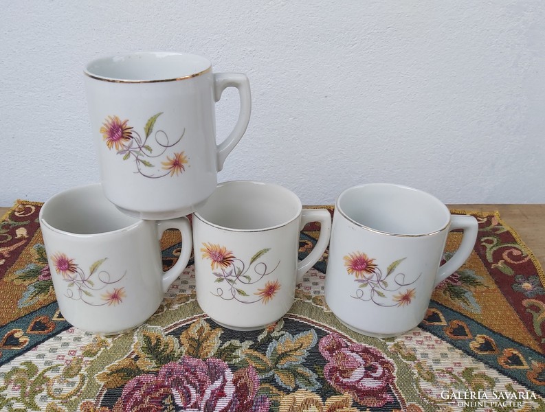 4 rare drasce mugs with beautiful patterns, mugs, pieces of nostalgia