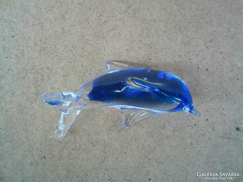 Üveg figura - Üveg delfin