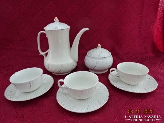 Alba Julia porcelain, three-person coffee set. He has!