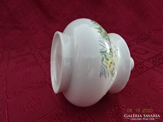 Apulum porcelain, sugar bowl with daisy pattern, height 10 cm. He has!