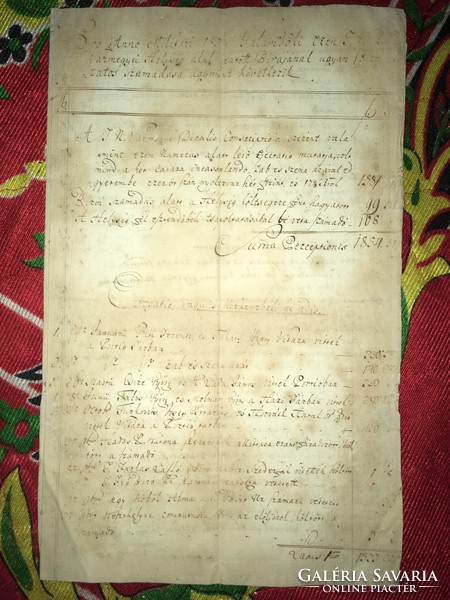Galambok /Pro anno Military 1807/8 ezen tekintetes Zala vármegyei helység alulírott bírájának.......