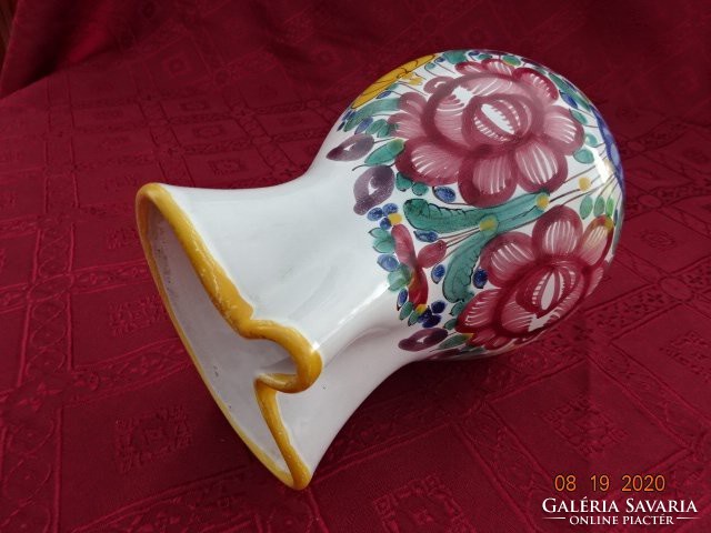 Modra Czechoslovak ceramic jug, hand painted, height 19 cm. He has!