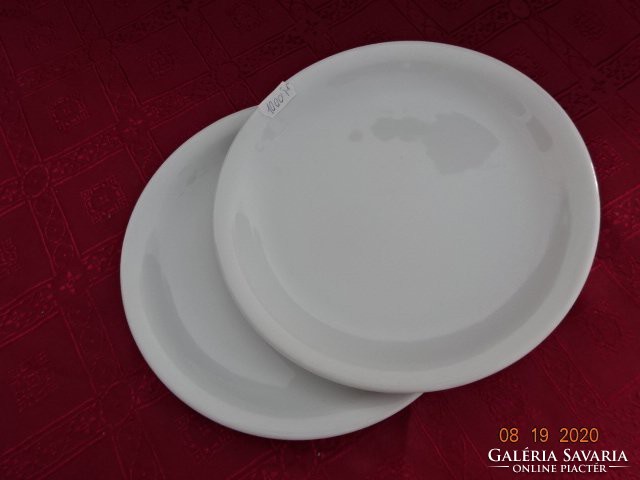 Apulum porcelán, fehér süteményes tányér, átmérője 20 cm. Vanneki!