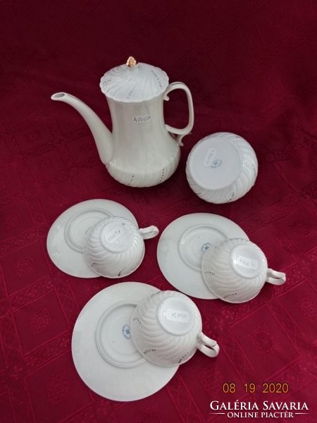 Alba Julia porcelain, three-person coffee set. He has!