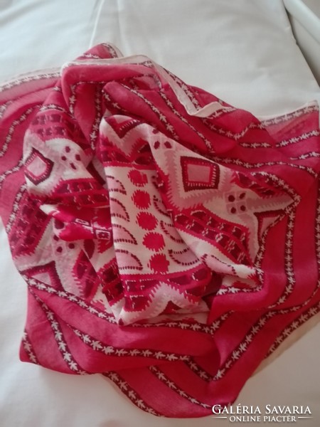 Pure silk scarf, 90 x 85 cm