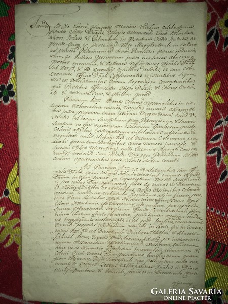 Kis Komárom / Zalakomár  1781. március 19.Úriszék bíráskodási jegyzőkönyv Karos és Galambok helység.