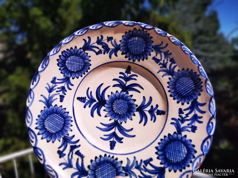 Blue flower plate, János czugh