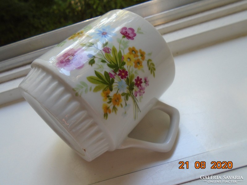 Zsolnay older floral mug