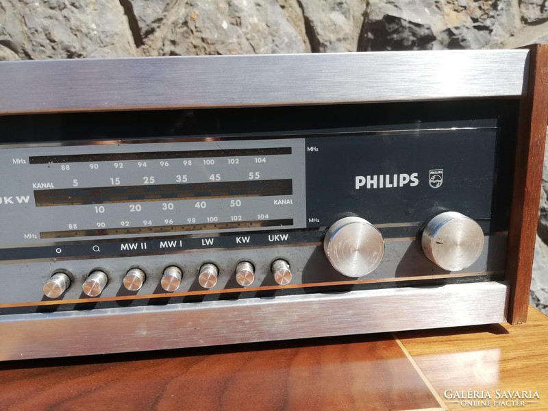 RETRO PHILIPS Nr. 07329 RÁDIÓ MŰKÖDŐ SZÉP ESZTÉTIKAI ÁLLAPOTBAN