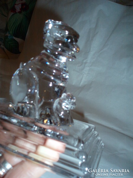 Crystal dog figure