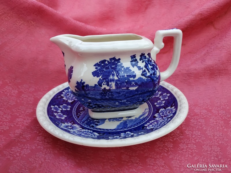 Rusticana cream scene porcelain with pouring small plate