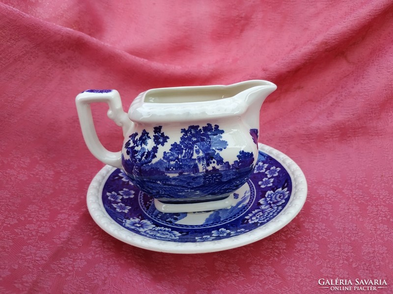Rusticana cream scene porcelain with pouring small plate