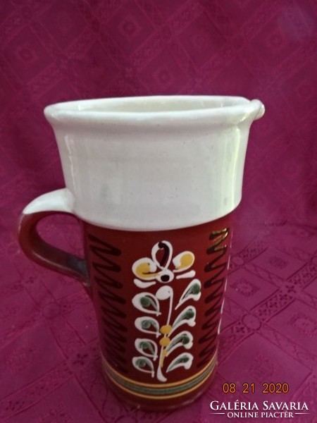 Hungarian ceramic jug, height 21 cm. He has!