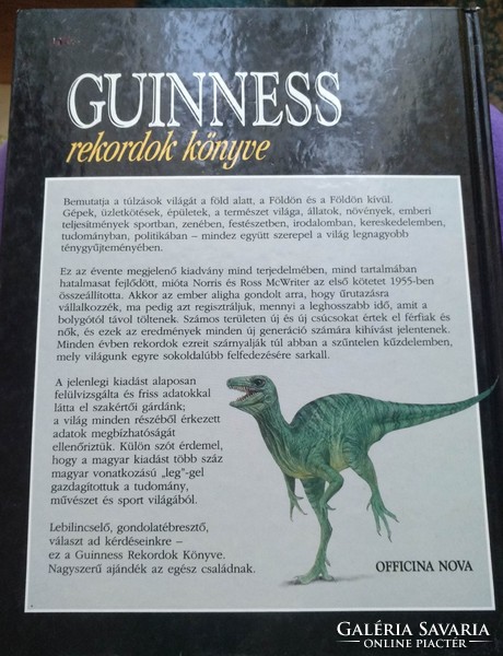 Guinness rekordok könyve 1994. Officina Nova kiadó, ajánljon!