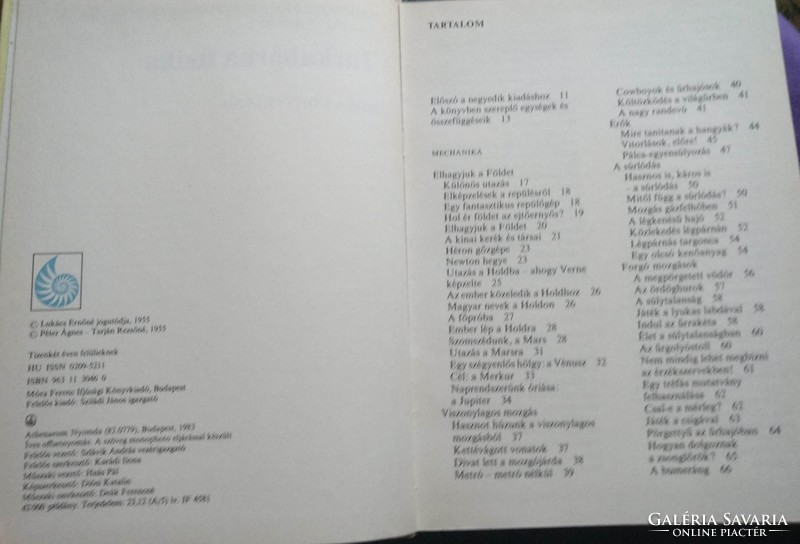 Tarkabarka fizika Móra könyvkiadó  1983., Ajánljon!