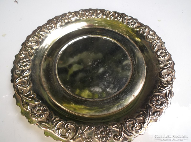 Cup base - silver plated - large - 15 cm - thick - heavy - beautiful