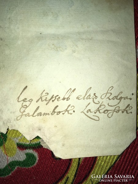 Galambok /1759. november 7. Tekintetes Nemes vármegye... Legkisebb alázatos szolgái Galamboki lakoso