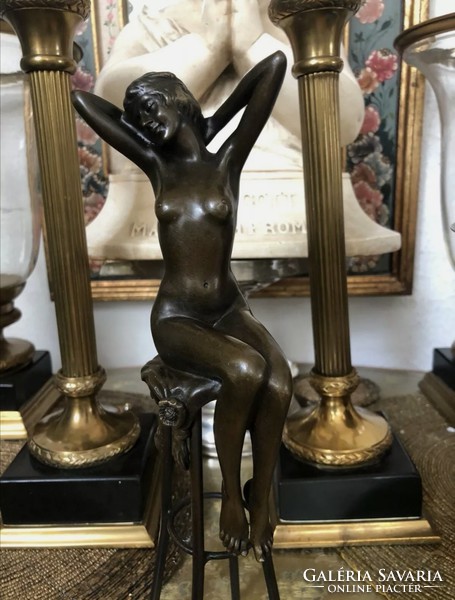 Erotic baroness bronze statue