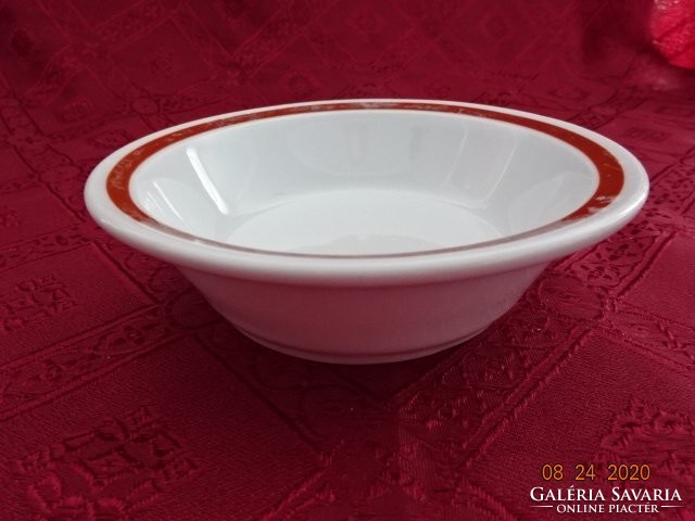 Lowland porcelain, brown striped compote bowl, diameter 14 cm. He has!