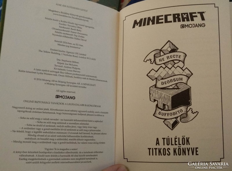 Minecraft. A túlélők titkos könyve. Bookline könyvek, alkudható!