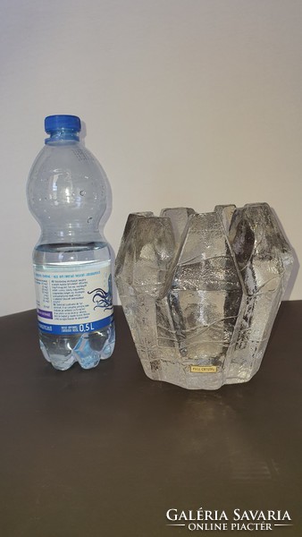 Full crystal vase (christer sjögren lindshammar sweden)