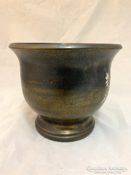 Industrial artist ceramic kaspó bod éva, c. 1970 - 04639