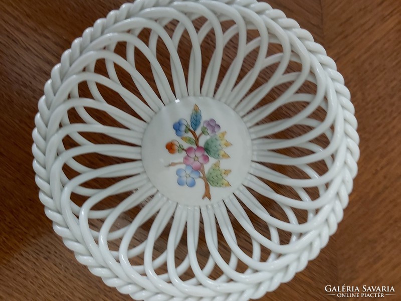 Victoria patterned Herend wicker basket