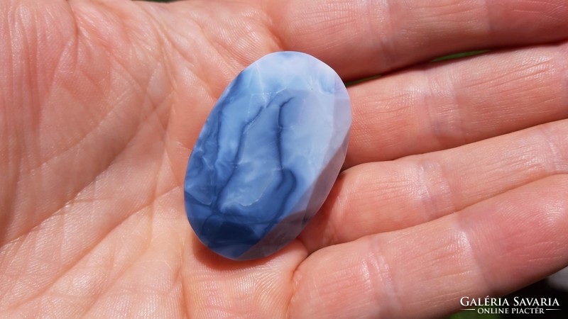 Real, 100% natural Australian sky blue opal gemstone 134ct!!! - International certificate