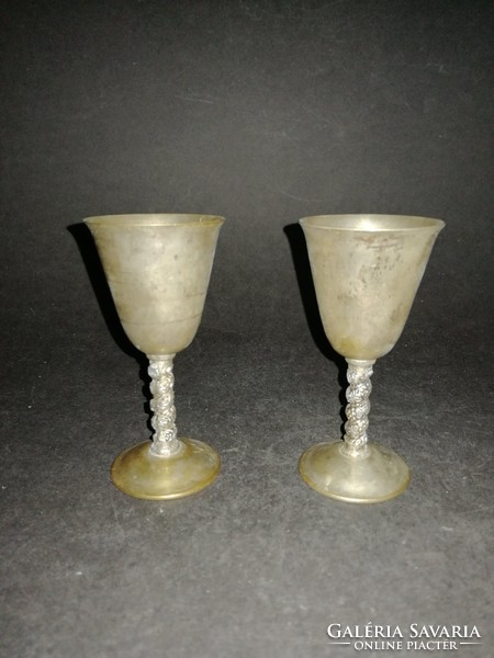 Silver-plated Spanish metal glasses - ep