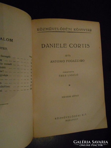 Antonio Fogazzaro: Daniele Cortis I-II.