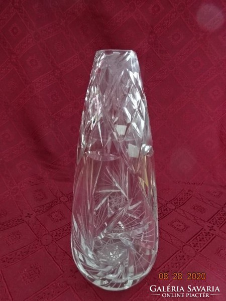 German lead crystal vase, height 25 cm. He has!