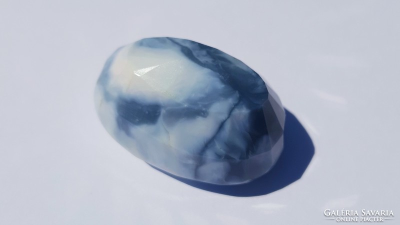 Real, 100% natural Australian sky blue opal gemstone 134ct!!! - International certificate