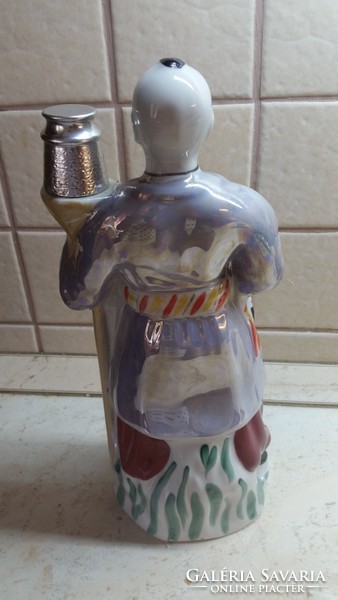 Antik, Italos flaska - rumtartó figurás butélia eladó! Szobor eladó!