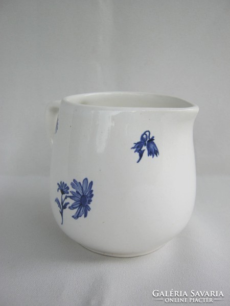 Granite ceramic blue flower mug