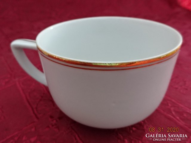 Kunz porcelain Austria, tea cup with gold border. He has!
