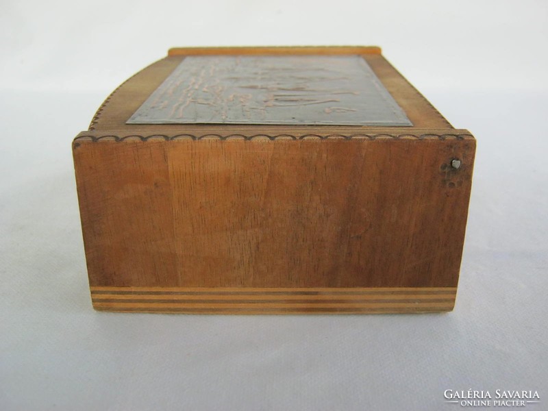 Retro Balaton souvenir sailing boat wooden box gift box