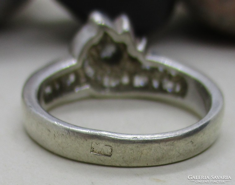 Szép régi antik hatású margaréta ezüst gyűrű