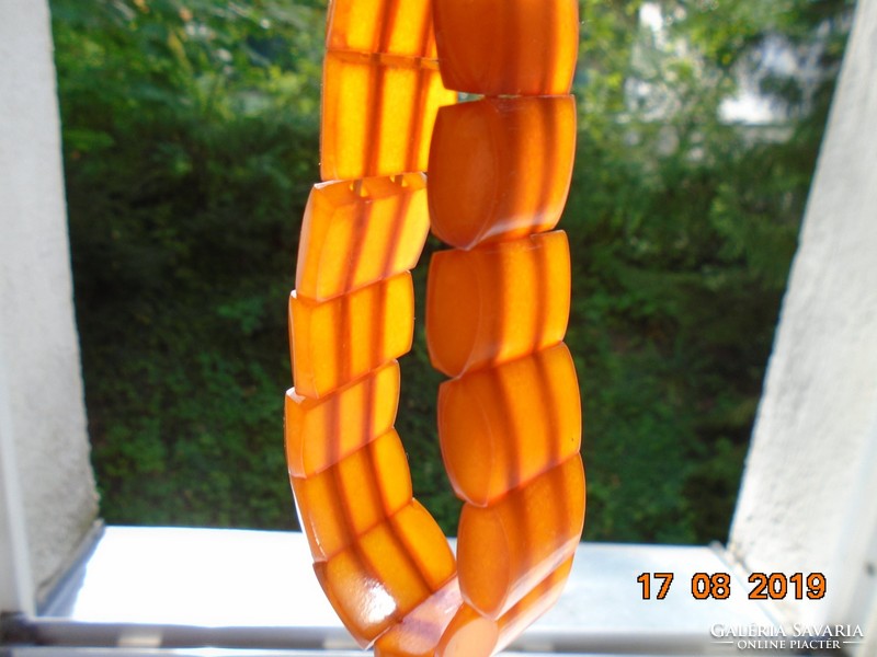 Old Baltic amber bracelet made of 14 pieces