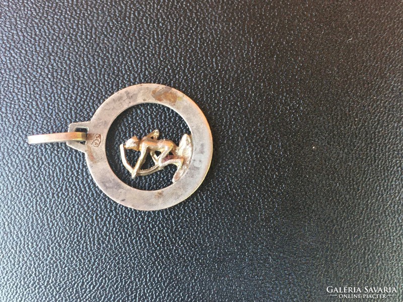 Silver-old sagittarius-horoscope pendant-with fineness mark 835-
